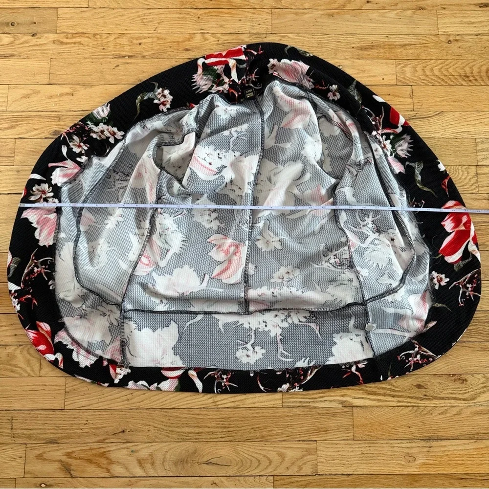 Revamped Bold Black, Pink and Red Floral Soft Blazer - Picture 8 of 8